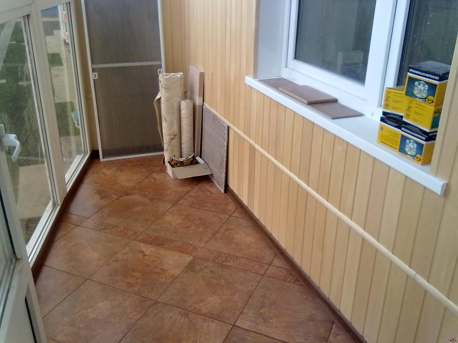 Лоджия под ключ видное..